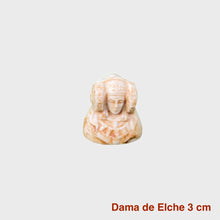Cargar imagen en el visor de la galería, Figuras del busto de la Dama de Elche fabricadas en marmolina. Palma blanca y dátiles Serrano Valero. Www.palmasydatiles.com